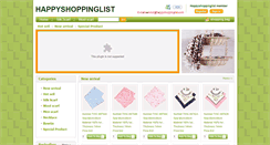 Desktop Screenshot of happyshoppinglist.com